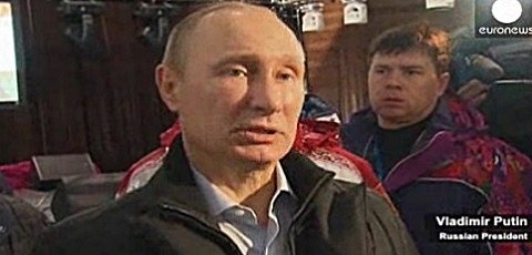 Vlagyimir Putyin - Szocsi, 2014. február 5. - Fotó: Euronews