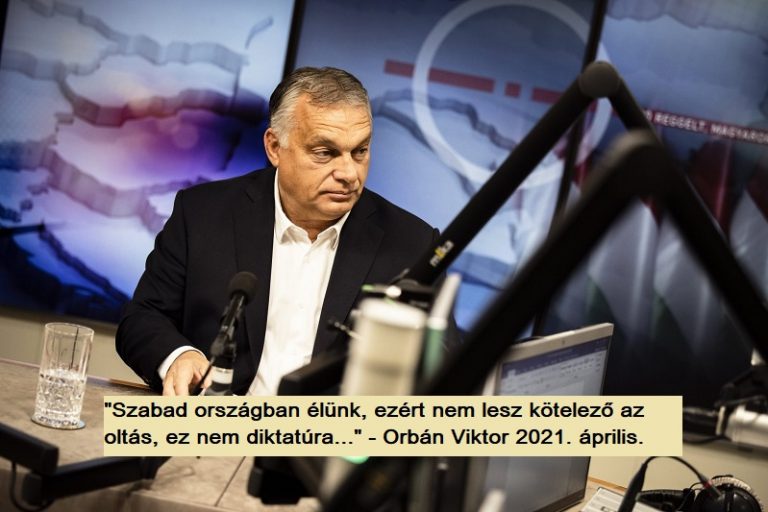 Íme a 180 fokos fordulat Orbán Viktornál a maszk és a kötelező védőoltás ügyében
