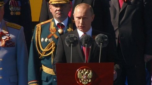 Putyin a Krímben