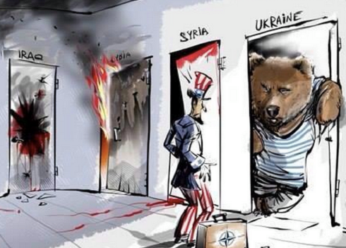 Vlagyimir Putyin az ukrán válságot a líbiai, iraki és szíriai helyzethez hasonlította