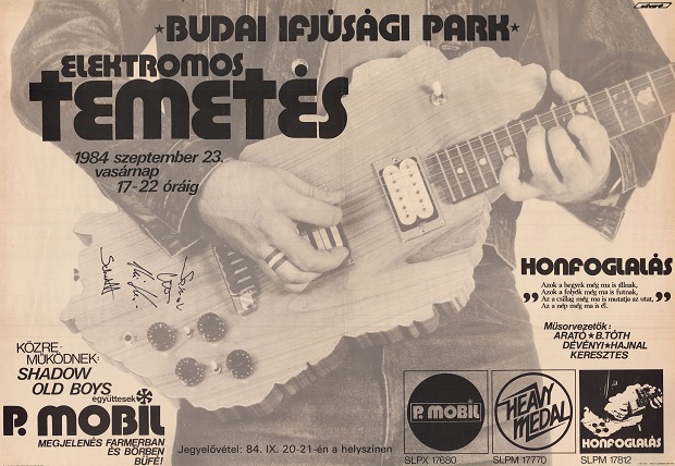 Rocktörténelmi emlék: P. Mobil Magyarország alakú gitárja