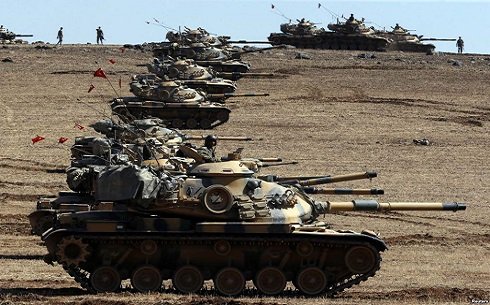 Szíria- Feltételezhető, hogy Törökország katonai behatolásra készül